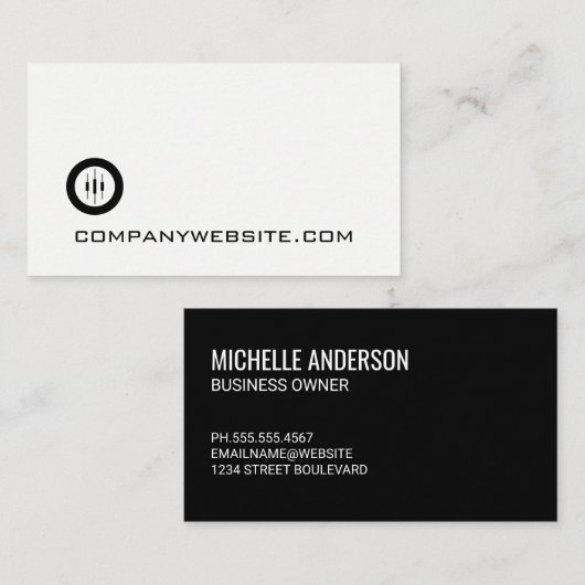 Candlestick Logo Visitekaartje (Voorkant / Achterkant)