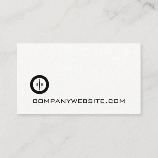 Candlestick Logo Visitekaartje (Voorkant)