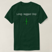 Candlestick Pattern Longlegged Doji T-shirt (Design voorkant)