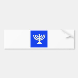 candlestick yarmulke menorah religie israël bumpersticker