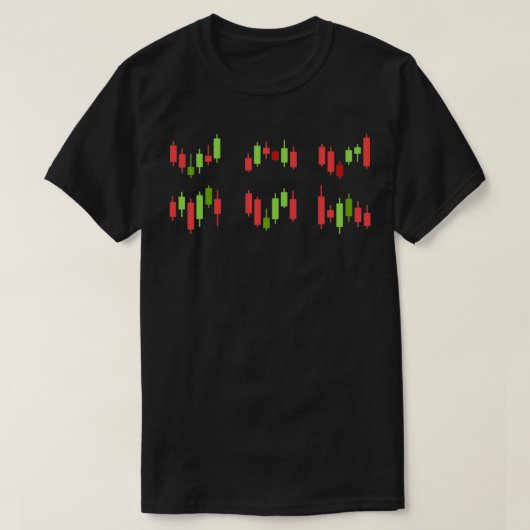 Candlesticks trading sticker set t-shirt (Design voorkant)