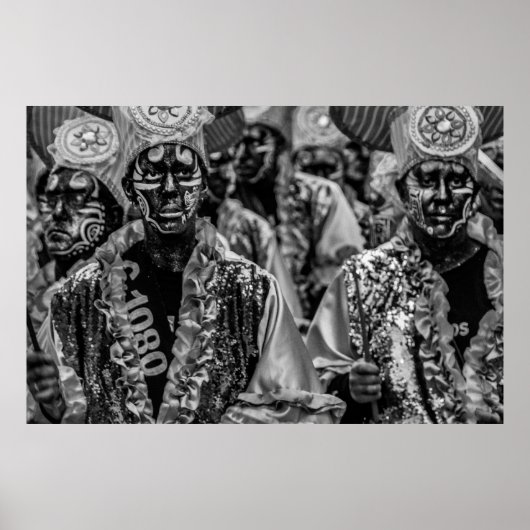 Candombe-drummers bij calls parade, montevideo, ur poster (Voorkant)