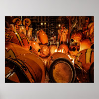 Candombe drums worden getemperd, montevideo, urugu