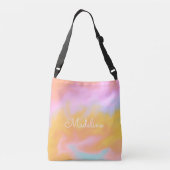 Candy Abstract Hologram Naam Crossbody Tas (Achterkant)