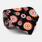 Candy and Cakes Black Stropdas (Opgerold)