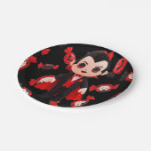 Candy and Dracula Cute Spooky Papieren Bordje (Gekanteld)