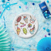 Candy and ice cream papieren bordje (Feest)