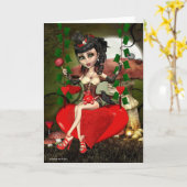 Candy Apple Love Gothic Lolita Briefkaart (Gele Bloem)