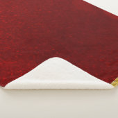 Candy Apples Rood Goud  Sherpa Deken (3/4)