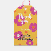 Candy bag labels for Daisy Rainbow birthday  Cadeaulabel (Voorkant)