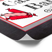 Candy Bar Huwelijk of Baby Shower Aankondiging Pos Poster (Hoek)