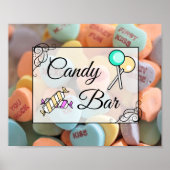 Candy Bar Huwelijk of Baby Shower Bord Poster (Voorkant)