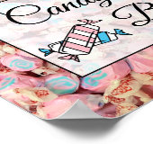 Candy Bar Huwelijk of Baby Shower Bord Poster (Hoek)