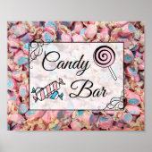 Candy Bar Huwelijk of Baby Shower Bord Poster (Voorkant)