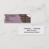 Candy bar ontwerp Slanke Visitekaartjes (Voorkant / Achterkant)