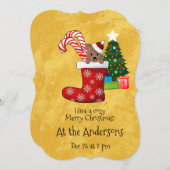 Candy Beer-snoepriet voor kerstinslag Kaart (Voorkant / Achterkant)