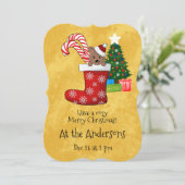 Candy Beer-snoepriet voor kerstinslag Kaart (Staand voorkant)