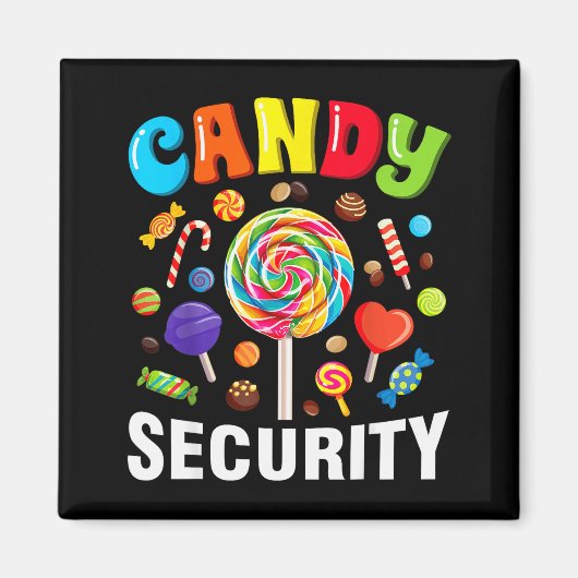 Candy Beveiliging Grappige Halloween Kostuum Magneet (Voorkant)