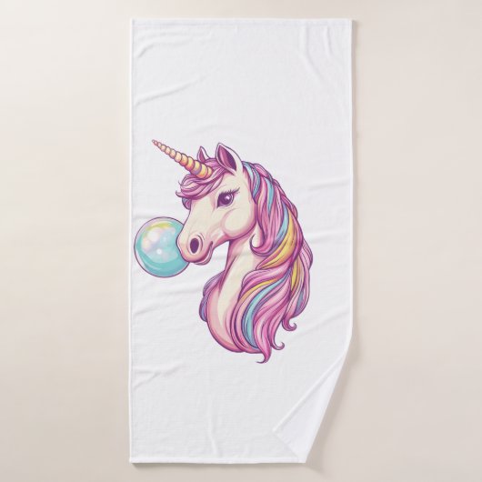 Candy Bubble Eenhoorn (1) Badhanddoek (Badhanddoek)