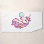 Candy Bubble Eenhoorn (1) Badhanddoek (Badhanddoek)