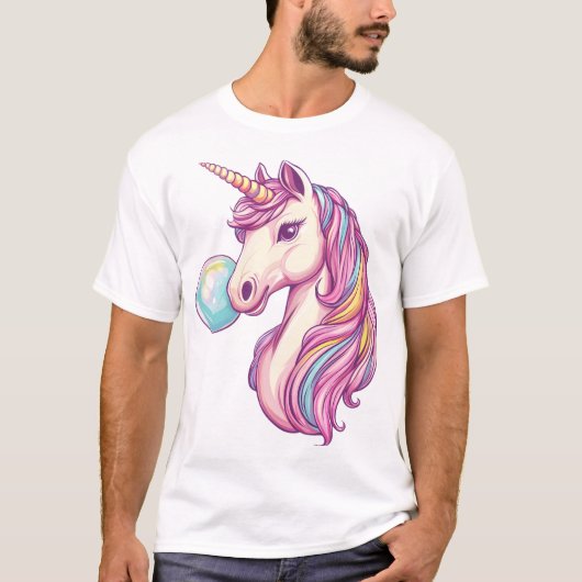 Candy Bubble Eenhoorn (1) T-shirt (Voorkant)