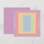 Candy Cake Pastel Kleur Blok Feestdagenkaart (Voorkant / Achterkant)