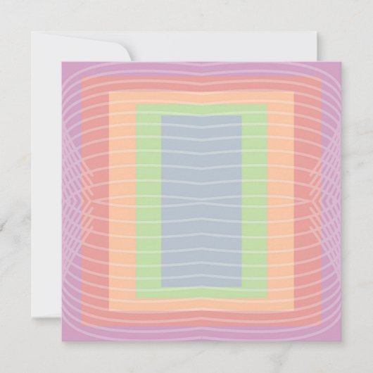 Candy Cake Pastel Kleur Blok Feestdagenkaart (Voorkant)