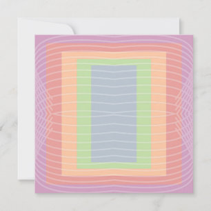 Candy Cake Pastel Kleur Blok Feestdagenkaart