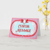 Candy Cameo Aangepast Kaart (Gele Bloem)