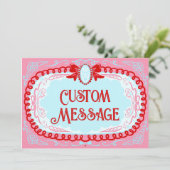Candy Cameo Custom Save The Date (Staand voorkant)