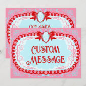 Candy Cameo Custom Save The Date (Voorkant / Achterkant)