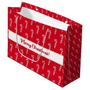 Candy Candy Candy Canes Merry Kerstmis Groot Cadeauzakje