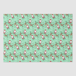 Candy Candy Canes van Cute Reindeer Santa Claus Pa Tissuepapier