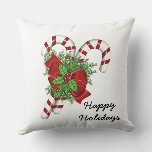 Candy Cane 20 "x 20" Kerst Sierkussen (Achterkant)