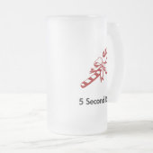 Candy Cane 5 tweede regel Matglas Bierpul (Voorkant rechts)