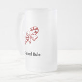 Candy Cane 5 tweede regel Matglas Bierpul (Voorkant links)