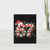 Candy Cane 67 Funny Christmas 67 Six Seven Candy C Kaart (Voorkant)