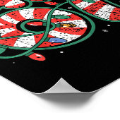 Candy Cane 67 Funny Christmas 67 Six Seven Candy C Poster (Hoek)