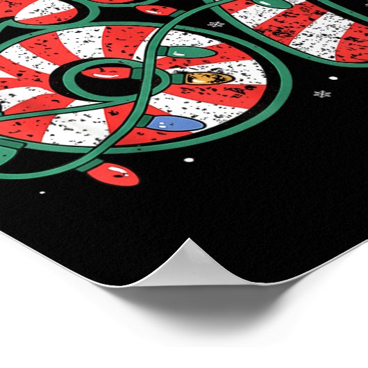 Candy Cane 67 Funny Christmas 67 Six Seven Candy C Poster (Hoek)