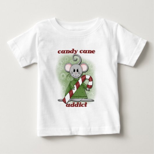 Candy Cane Addict Tshirts en geschenken (Voorkant)