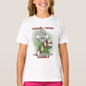 Candy Cane Addict Tshirts en geschenken (Voorkant)