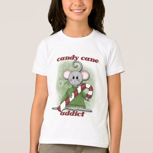 Candy Cane Addict Tshirts en geschenken (Voorkant)