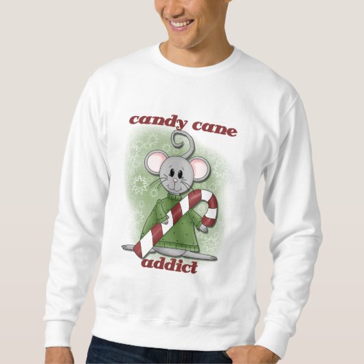 Candy Cane Addict Tshirts en geschenken (Voorkant)