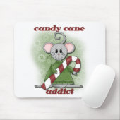 Candy Cane Addict Tshirts en geschenken Muismat (Met muis)
