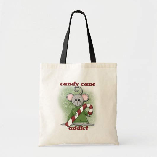 Candy Cane Addict Tshirts en geschenken Tote Bag (Voorkant)