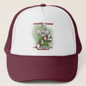 Candy Cane Addict Tshirts en geschenken Trucker Pet (Voorkant)