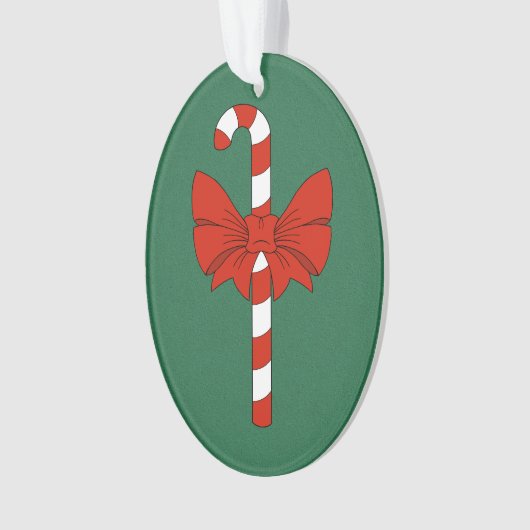 Candy Cane and Bow Ornament (voorkant)