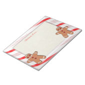 Candy Cane and Gingerbrood Man Cookies Notitieblok (Schuin)