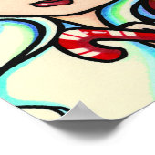 Candy Cane Angel Art van Hannah Lynn Poster (Hoek)