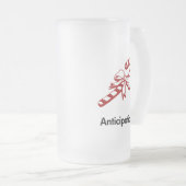 Candy Cane Anticipatie Matglas Bierpul (Voorkant rechts)